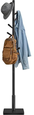 VASAGLE Garderobenständer in Baumform, 8 Haken mit abgerundeten Enden | Freistehende Garderobe, Kleiderständer, ANDI Kollektion RCR010B01