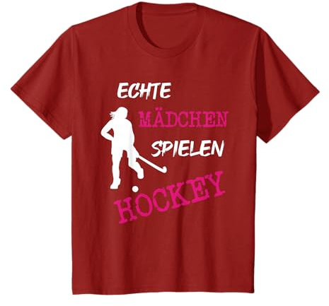 Echte Mädchen spielen Hockey Feldhockey T-Shirt