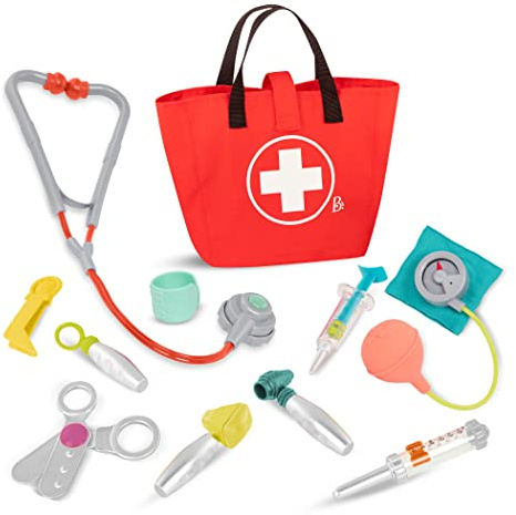 B. toys - Mini-Arzt-Pflegeset - Doktorspielset - Realistische Arztwerkzeuge - Pretend Play Set für Kleinkinder, Kinder - Lernspielzeug - 18 Monate +
