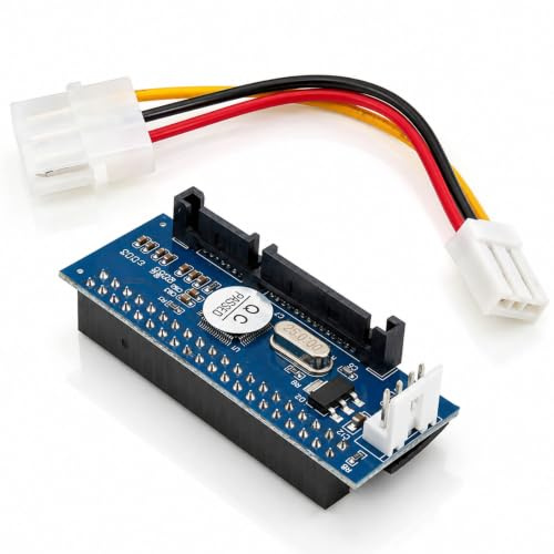 F40S 3,5 Zoll IDE/PATA auf SATA Konverter, 40-Pin IDE HDD auf SATA Buchse | PCBA-Konverter für 3,5-Zoll Desktop-Festplatten mit 40-Pin IDE/PATA Anschluss auf SATA-Buchse, geeignet für ältere IDE HDDs
