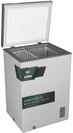 YUNA FROSTER 100 D silber 99 Liter Gefriertruhe Truhe Gefrierfach Gefrierschrank Schrank