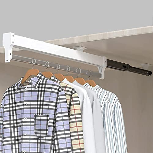 Ausziehbare Kleiderstange zum Herausziehen der Kleiderbügel Verstellbarer Kleiderschrank Kleiderstange-300mm