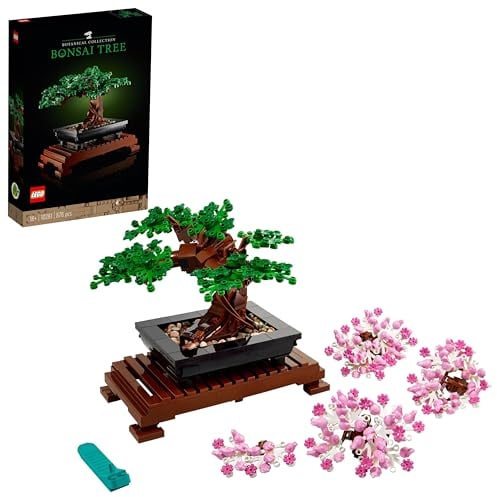 LEGO Botanicals Bonsai Baum Set für Erwachsene - Pflanzen Home Deko Set - DIY Projekt und entspannende kreative Aktivität - Geschenkidee für Frauen und Männer - Botanik Kollektion 10281