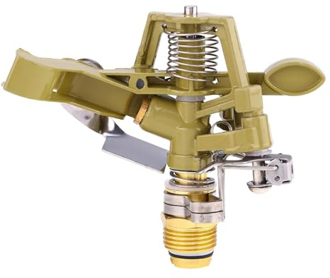 1 Stück 1/2 Zoll Messing Schlagsprinkler, Garten Sprinkler Aus Metall, Robuster Sprinklerkopf Mit Düsen, Einstellbar 0-360 Grad Bewässerung Sprinkler Für Hof, Rasen Und Gras Bewässerung