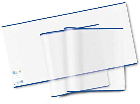 HERMA 20220 Buchumschläge 27 x 54 cm HERMÄX Classic, 3 Stück, Buchhüllen mit Beschriftungsetikett und Kantenschutz aus abwischbarer Polypropylen-Folie, Buchschoner Set für Schulbücher, transparent