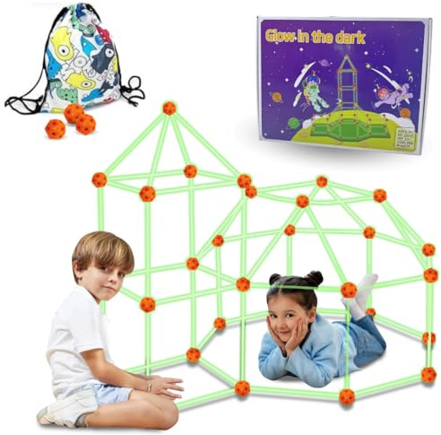 Stock Trends 100 Pcs DIYKind Höhlenbau Konstruktionsspielzeug - Im Dunkeln LeuchtendesHöhle Spielzeug für Kinder | Kreatives Bauset Höhlen Set