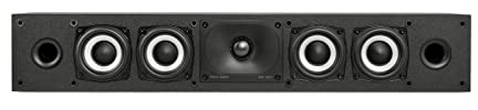 Polk Audio Monitor XT35 schlanker Center Lautsprecher, Hi-Res Zertifiziert, kompatibel mit Dolby Atmos und DTS:X (Stück), Schwarz
