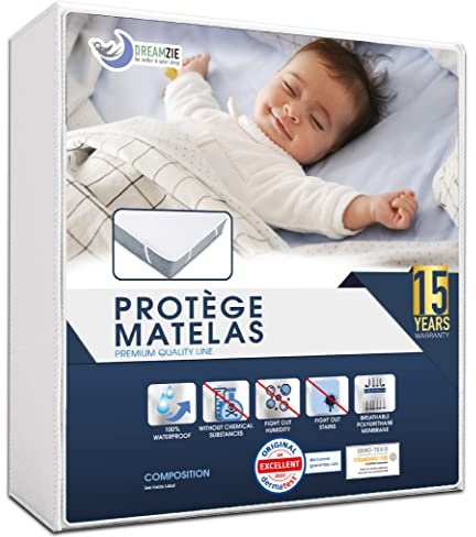 Dreamzie Matratzenschoner 70x140 Baby wasserdichte Matratzenauflage und Oeko-TEX Zertifiziert Atmungsaktive