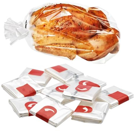 YUGN Bratbeutel für Backofen Bratschlauch 10 Stück 38 x 24 cm 220 °C