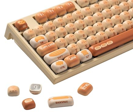 Akko PBT-Tastenkappen-Set, Bun Wonderland, MOG-Profil, 138 Tasten, Tastenkappen für mechanische Tastaturen