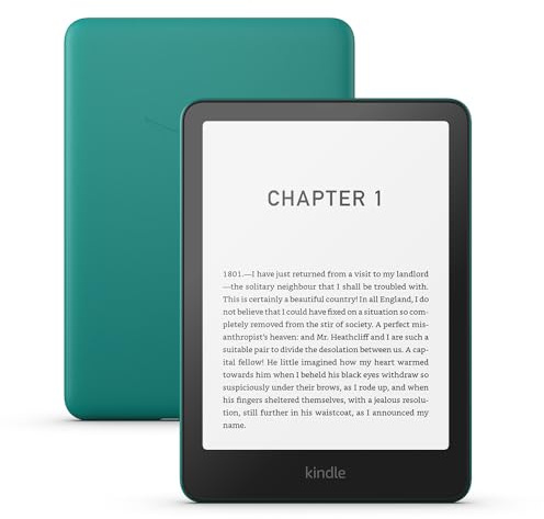 Amazon Kindle Paperwhite (neueste Generation) – Unser schnellster Kindle, mit neuem 7-Zoll-Display und wochenlanger Akkulaufzeit – 16 GB – mit Werbung – jadegrün