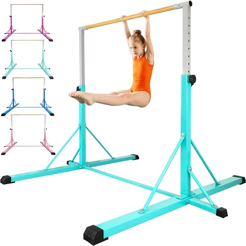 FC FUNCHEER Gymnastikstange, horizontale Stangen, verstellbare Gymnastikstange für Kinder im Alter von 5–20 Jahren, 89,9 cm bis 149,9 cm / 114,3 cm bis 180,3 cm, Gewichtslimit 227 kg,