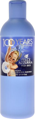 Felce Azzurra Original Duschbad Classico - reichhaltiges samtweiches Badeerlebnis mit dem klassischen Azzurra Duft - pH-neutrale Seife - beugt Hautirritationen vor - 650ml