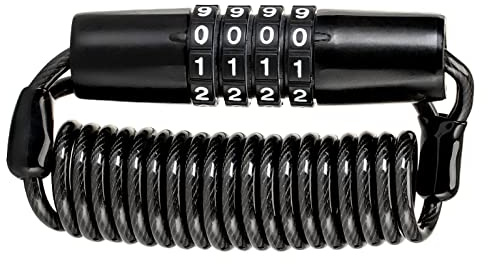 ROCKBROS Fahrradschloss Kabelschloss Zahlenschloss, Max. 150 cm, 4-Stellig | Bike Lock, Helmschloss, Kinderwagenschloss, Skischloss, Snowboardschloss