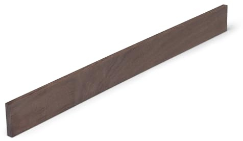 Woodsellers® Nussbaum Holzleiste 8 × 20 × 1000 mm – Massiv & glatt gehobelt – naturbelassen & verleimfertig für Möbelbau & Innenausbau