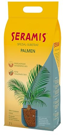 Seramis Spezial-Substrat für Palmen, 7 l – Pflanzen Tongranulat, Palmenerde Ersatz zur Wasser- und Nährstoffspeicherung, für Innen und Außen