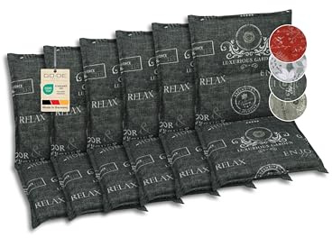 GO-DE Textil Bequeme und attraktive Polsterauflagen für Niederlehner-Gartenstühle (6er-Set, Stempel anthrazit, Niederlehner)