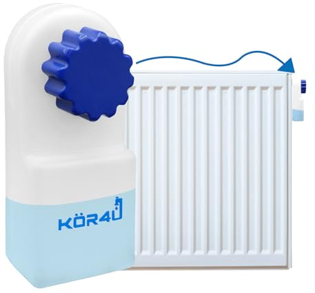 kör4u Heizkörperentlüftungsbox mit Auffangbehälter und integriertem Vierkantschlüssel, Heizkörperentlüfter zum einfachen und sauberen Entlüften von Heizkörpern