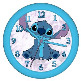 Kids Euroswan Stitch Wanduhr 25 cm