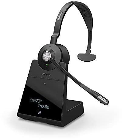 Jabra Engage 75 On-Ear Dect Mono Headset - Skype for Business zertifizierter drahtloser Kopfhörer mit Noise-Cancelling für Tischtelefone und Softphones - schwarz - EU-Version
