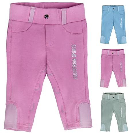 netproshop Baby und Kinder Reithose Bobby Vollbesatz Gr. 56-104, Kindergroesse:104, Farbe:Rosa