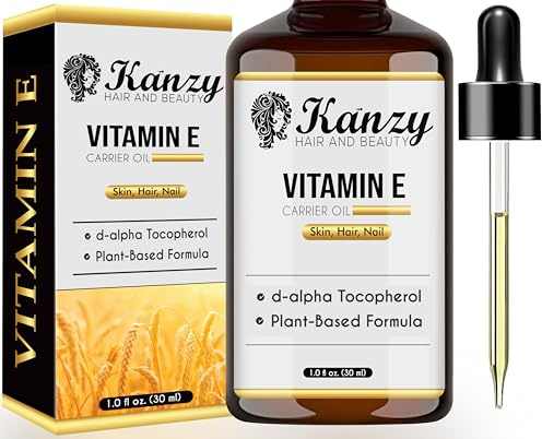 Kanzy Vitamin-E-Öl-Tropfen für Kosmetik 30 ml d-Alpha-Tocopherol, Anti-Falten, Anti-Aging, Vitamin-E-Öl Gegen Körper und Alle Arten von Falten, Gesicht, Nägel und Haare (30 ml)