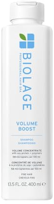 Biolage Volumen-Shampoo für feines und dünnes Haar, feuchtigkeitsspendend, Volumen und Stärke, angereichert mit Sojaprotein und Polymern, Volume Boost, 400 ml