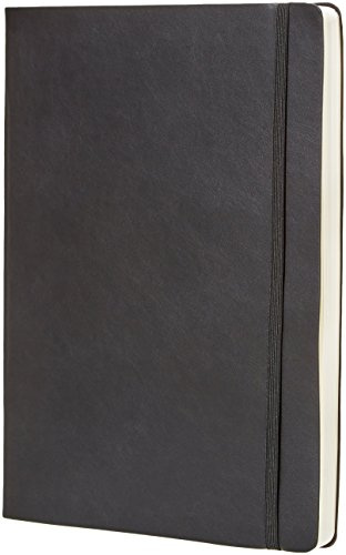 Amazon Basics Undatierter Tagesplaner und Journal für 6 Monate - Softcover, 8.5 x 11, Schwarz