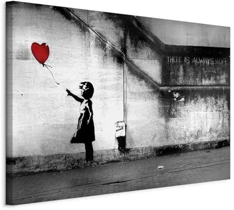 B&D XXL - Akustikbild with red Balloon, 120x80 cm, 1-teilig, Schallschutz | Verbessert Raumakustik, reduziert Hall, ideal fürs Büro oder Wohnzimmer, hochwertige Verarbeitung, schnelle Montage, stilvoll