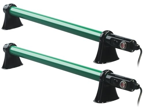 Royal Gardineer Frostwächter Gewächshaus: 2er-Set elektr. Stabheizung für Gewächshäuser, 90 Watt, 71 cm, IP44 (Gewächshausheizungen, Pflanzenschutz Heizung, Eis)
