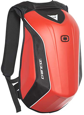 DAINESE - D-Mach 2 Motorradrucksack, aerodynamisch und ergonomisch, mit Fächern für Laptop und Schuhe, Helmgurt, wasserdicht, 22.2 L