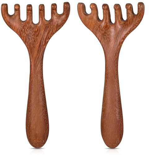 Kopfhaarmassagegerät Kopfhaarmassagegerät Kopfhaut Holz Tragbares Kopfkratzer Massagegerät zur Entspannung Reduzierung Köpfe Massagewerkzeug Kopfhautmassagegeräte Holzkamm für Mutter, Schwester und