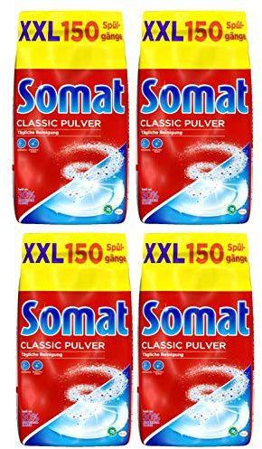 Somat Classic Spülmaschinen Pulver, für tägliche Reinigung, 4er Pack (4 x 3 Kg)