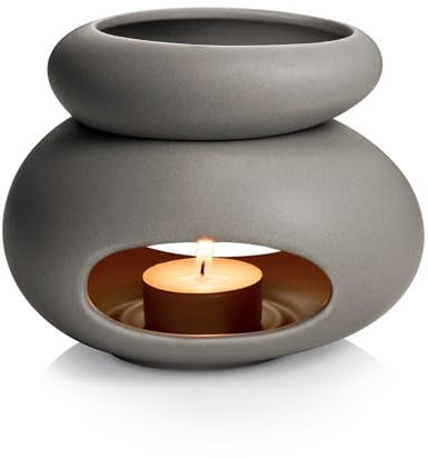Tescoma Duftlampe Fancy Home, Stones, Keramik, grau, 14.4 x 13 x 12 cm