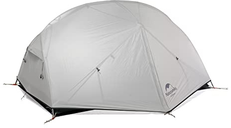 Naturehike Mongar 2 Mann Zelt Campingzelt Ultraleicht Zelt 2 Personen Camping Zelt Rucksackzelte 4 Jahreszeiten Zelt 20D Nylon PU4000mm für Camping Trekking Radfahren Bergsteigen