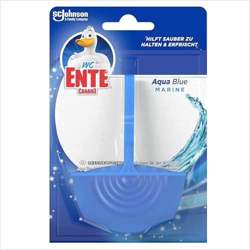 WC-Ente Aqua Blue Einhänger, WC-Duftspüler, Marine Duft, 5er Pack, (1 x 40g)