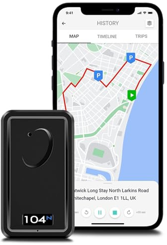 GPSLive 104N 4G Magnetischer GPS-Tracker für Auto, Wohnmobil und KFZ | Einfache Installation | Live-Tracking mit App | GPS-Sender | Peilsender mit bis zu 60 Tagen Standby | Kostenlos Testen