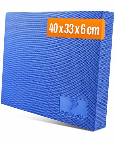 PRACHTKÖRPER® Balance Pad | Blau | 40x33x6cm | Adaptive Dämpfung | Balance Kissen