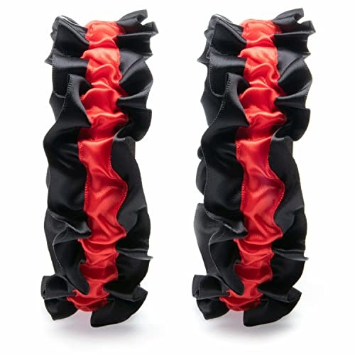 Classic Casino Dealer Armband 2er-Pack – authentisches elastisches Blackjack-Tisch-Dealer-Band-Kostüm-Zubehör-Set für Las Vegas Poker Game Night