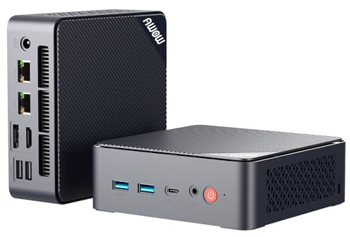 AWOW Mini PC W-11 Pro Twin Lake-N N150 Quad Core 3.60 GHz, 16 GB DDR4 3200MHz 512 GB M.2 PCIE3.0 SSD Mini Desktop Computer, Micro PC Dual Display HDMI DP 4K@60 Hz Dual RJ45 Gigabit Ethernet, AX101