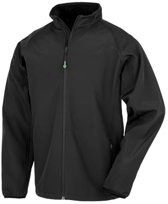 Result - Softshelljacke recyceltes Material für Kinder (158-164) (Schwarz)