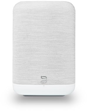 Bluesound Pulse Flex kabelloser Bluetooth Hi-Res All-in-One-Lautsprecher, AirPlay 2, Spotify Connect, Alexa Skills, Multiroom-Audio – (Weiß/Pebble)
