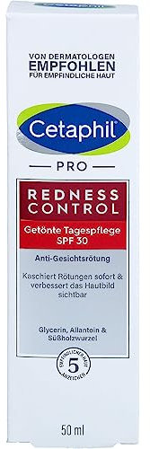 CETAPHIL PRO RednessControl Getönte Tagespflege SPF 30, 50ml, Kaschiert Hautrötungen sofort und gleicht den Hautton sichtbar aus, Spendet intensiv Feuchtigkeit, Schützt mit Lichtschutzfaktor 30
