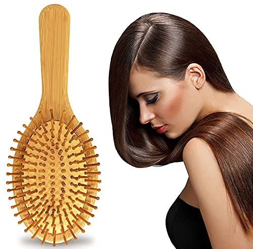 Haarbürste, natürlich, Bürste aus Holz, antistatisch, Massage für Haare, Kinder, Männer, Frauen
