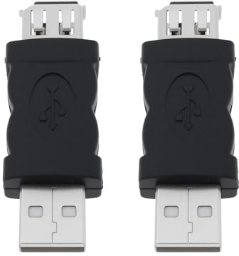 Create idea 2 Stücke Firewire IEEE 1394 6 Pin Buchse auf USB Stecker Adapter Stecker Konverter für Drucker Digital Kameras Scanner