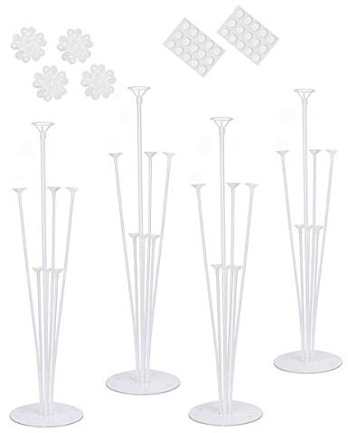 Ballon Stick Halter,Ballo n-Dekorationsband-Kit Tisch-Ballonhalter-Kit mit Cup/Pole/Ballon-Basishalter für Abschluss-, Hochzeits-, Geburtstags- und Partydekorationen