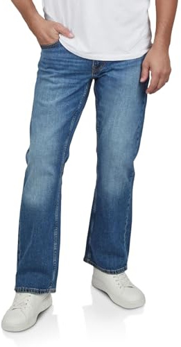 MUSTANG Jeans Herren Stretch Oregon Bootcut Jeanshose Hose Denim | Schwarz Blau 30 31 32 33 34 36 38 40 42 44