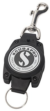 SCUBAPRO Unisex – Erwachsene Premium Retractor w/Stop Zubehör, Schwarz, None or Other