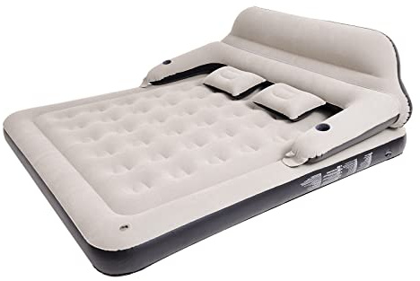 RAPTAVIS Queen Size Luftmatratze Aufblasbares Bett, Aufblasbares Bett Mit Kissen und Rückenlehne