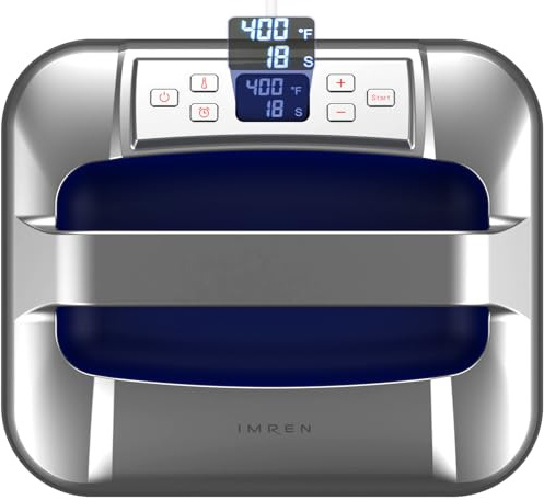 IMREN Transferpresse Plotter, 12x10“ Tragbare Heizpresse Maschine für T-Shirt Druckmaschine, Kapuzenpullis, mit Heizpresse Pad für Sublimation, Vinyl, DIY, Wärmeübertragung Projekt